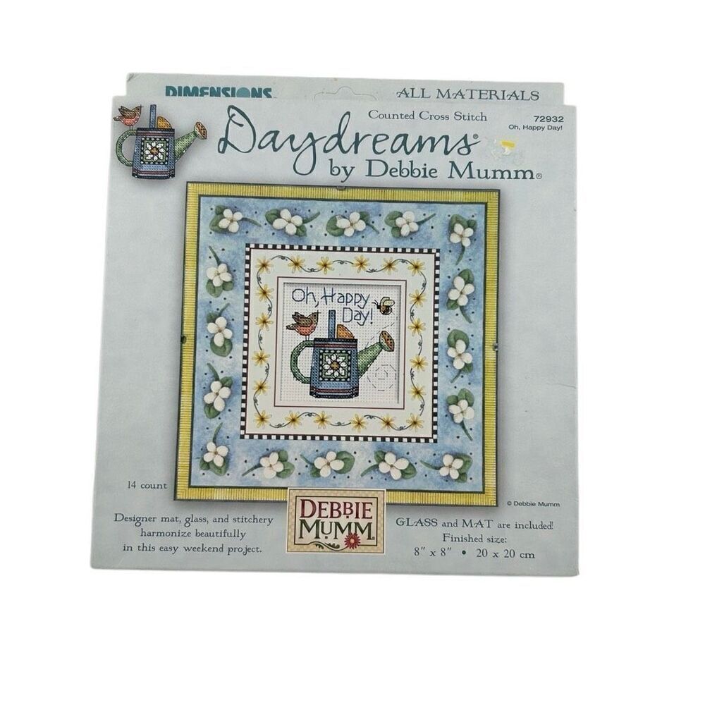 Daydreams by Debbie Mumm- 'Oh Happy Day' - cross stitch kit